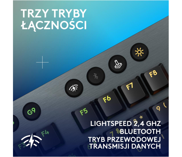 LOGITECH G915 X Lightspeed Tactile czarny 920-012676 - 1276174 - zdjęcie 5